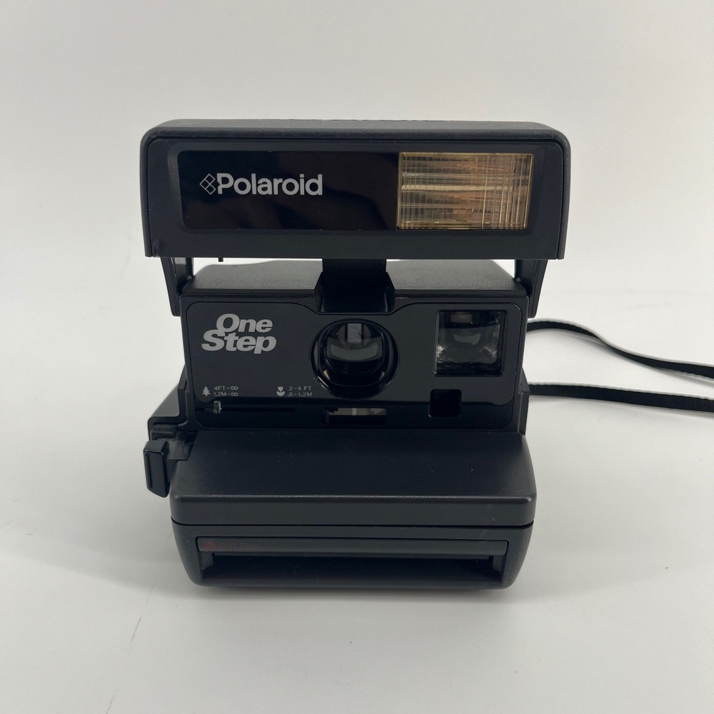 Polaroid OneStep 600 Camera Black Instant Film Vintage